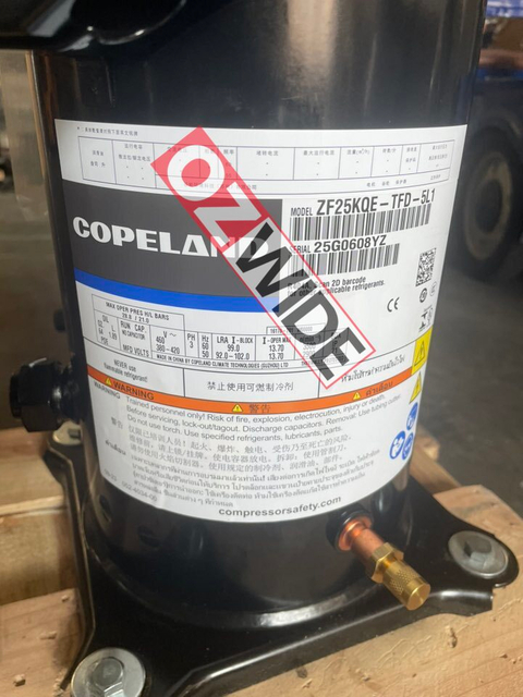 Copeland Refrigeration Compressor Cooling ZF25KQE-TFD-5L1