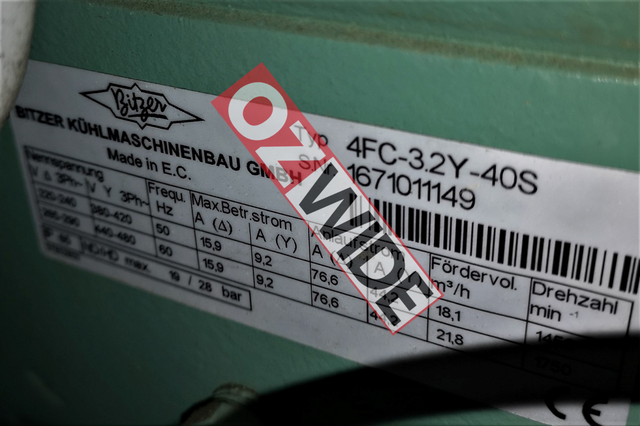 Bitzer Refrigeration Semi-hermetic Compressor Cooling 4FC-3.2Y-40S