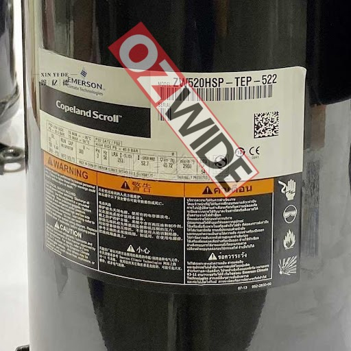 Copeland Refrigeration Compressor Cooling ZW520HSP-TEP-592