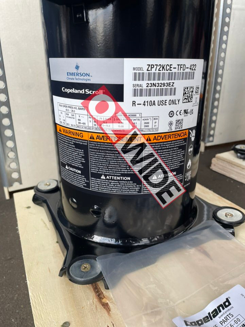 Copeland Refrigeration Compressor Cooling ZP72KCE-TFD-422