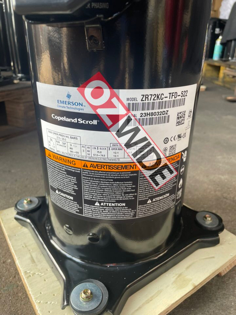 Copeland Refrigeration Compressor Cooling ZR72KC-TFD-522