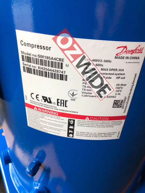 Danfoss Refrigeration Compressor Cooling SM185A4CBE
