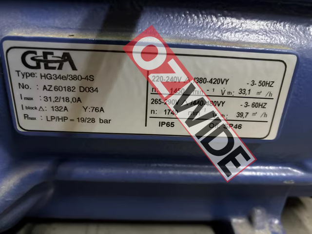 Bock Refrigeration Compressor Cooling HG34E380-4