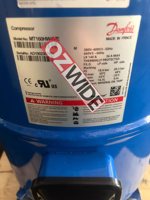Danfoss Refrigeration Compressor Cooling MT160HW4EVE
