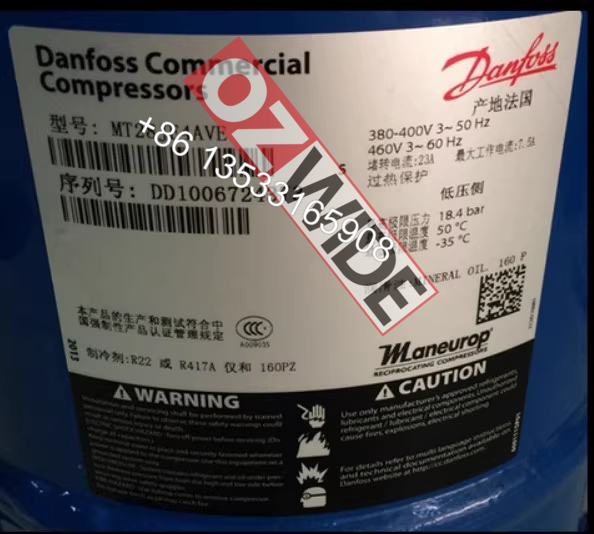 Danfoss Refrigeration Compressor Cooling MT28JE4AVE