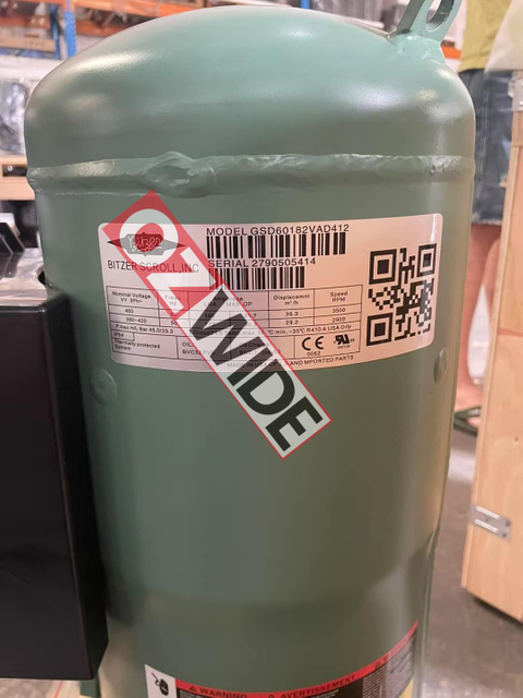 BItzer Refrigeration Semi-hermetic Compressor Cooling GSD60182VAD412