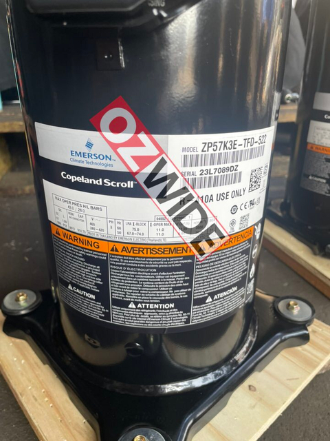 Copeland Refrigeration Compressor Cooling ZP57K3E-TFD-522