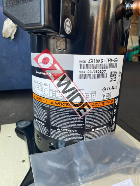 Copeland Refrigeration Compressor Cooling ZX15KC-TFD-524