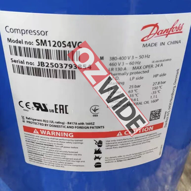 Danfoss Refrigeration Compressor Cooling SM120S4VC