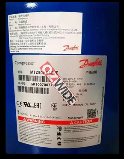 Danfoss Refrigeration Compressor Cooling MTZ50HK4CVE