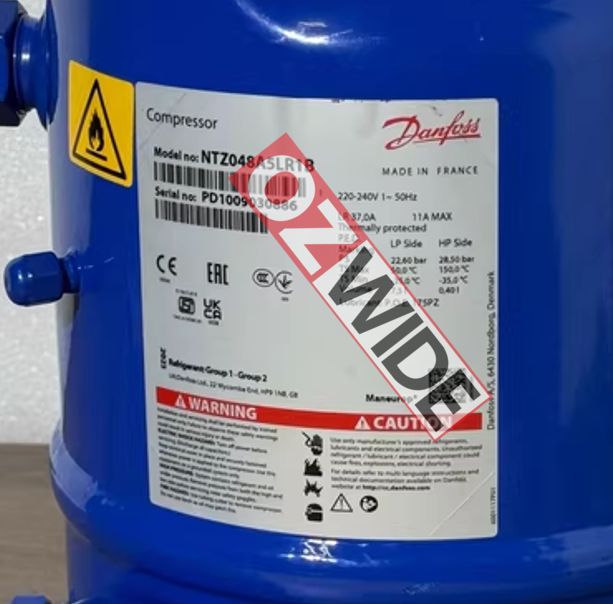Danfoss Refrigeration Compressor Cooling NTZ048A4LR1A