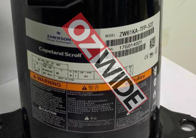 Copeland Refrigeration Compressor Cooling ZW61KA-TFP-522